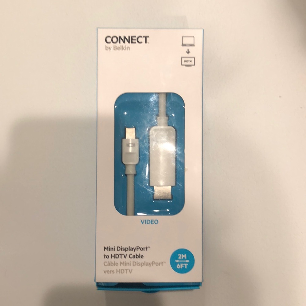 NWT Mini DisplayPort to HDTV cable never used
